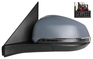 Retrovisor Izquierdo Electrico, Termico, Abatible Electricamente, Con Intermitente, Imprimado, Con Luz de Cortesia, Convexo 9PIN para Volkswagen MULTIVAN T7 2021