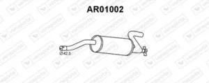 Silenciador trasero para Alfa Romeo 33 1990