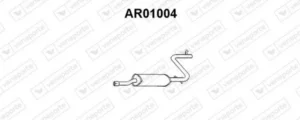 Silenciador intermedio para Alfa Romeo 33 1990