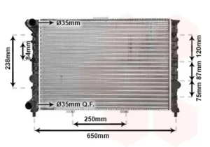 Radiador para Alfa Romeo 156 1997 y 156 2003