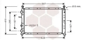 Radiador para Alfa Romeo 155 1992