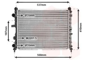 Radiador para Alfa Romeo 155 1992