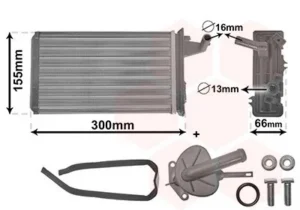 Radiador de calefacción para Alfa Romeo 145/146 1994 y 155 1992