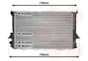 Radiador para Audi A6 1994