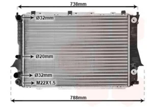 Radiador Audi A6 (C4) para Audi A6 1997
