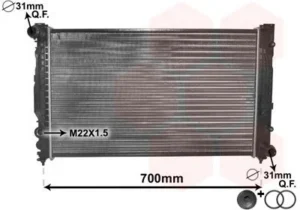 Radiador Audi A4 (8D2/B5) para Audi A4 1994