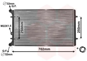 Radiador Vag A3 I / Bora / Golf Iv / Leon / O para Audi A3 1996