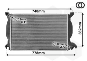 Radiador para Audi A4 2001