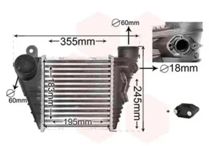 Intercooler para Audi A3 1996