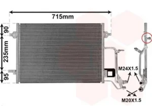 Condensador Vag A4 I / Passat Iv All Petrol para Audi A4 1994