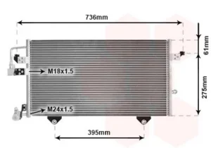 Condensador Vag 80 Iv / Cabriolet / Coupe Ii para Audi 80 1991
