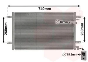 Condensador de aire acondicionado para Audi A6 2004