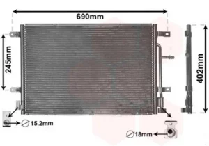 Condensador Audi A4 (8Ec) para Audi A4 2004