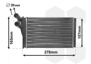 Radiador. Radiador De Calefacción. Vag 80 Iii,Iv / 90 Ii,Iii / para Audi 80 1991