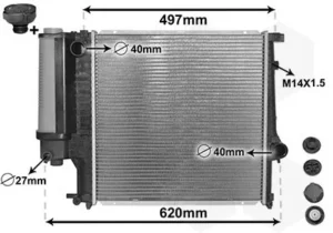 Radiador para Bmw S/3 E36 1990