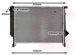 Radiador para Bmw S/3 E36 1990