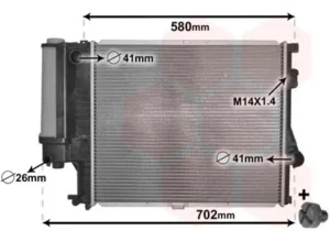 Radiador para Bmw S/5 E39 1995