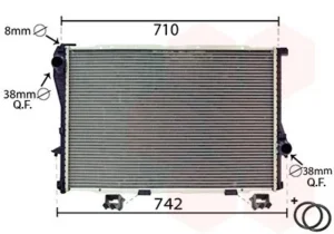 Radiador para Bmw S/5 E39 1995