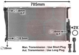 Radiador para Bmw S/3 E90 2005 y S/3 E91 2005