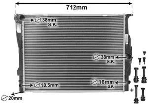 Radiador Agua Bmw 1 (E81, E87) para Bmw S/1 E81/E87 2004