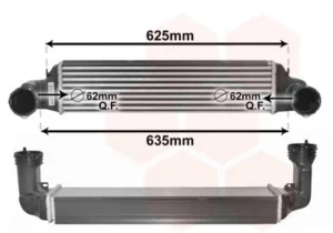 Intercooler para Bmw S/3 E46 2P 1999, S/3 E46 2P 2001, S/3 E46 2P 2003, S/3 E46 4P 1998, S/3 E46 4P 2001 y S/3 E46 COMPACT 2001