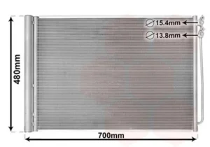 Condensador de aire acondicionado para Bmw S/5 F10 2010 y S/5 F11 2010