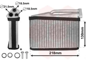 Radiador Radiador De Calefacción Bmw 5/X5 para Bmw S/3 E46 4P 1998 y X5 E53 2000