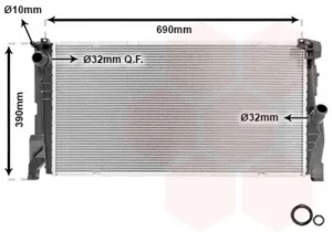Radiador para Bmw S/2 F45/F46 2014 y Mini ONE/COOPER F56 2014