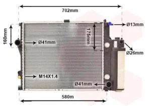 Radiador para Bmw S/5 E39 1995