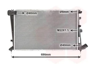 Radiador para Citroen XANTIA 1993