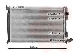 Radiador para Citroen XANTIA 1993