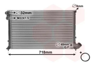 Radiador para Peugeot 406 1995