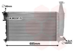 Radiador para Citroen BERLINGO 1996