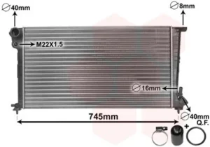 Radiador para Peugeot 306 1993