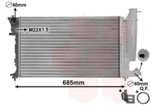 Radiador para Peugeot 306 1993