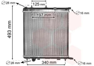 Radiador para Citroen C3 2002