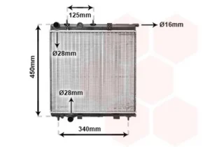 Radiador para Citroen C3 2002