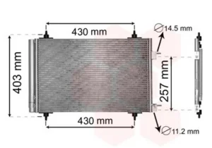 Condensador de aire acondicionado para Citroen C4 2004