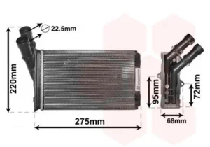 Radiador de calefacción para Citroen BERLINGO 1996