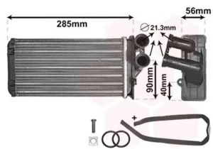 Radiador de calefacción para Citroen C4 2004