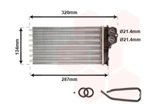 Radiador de calefacción para Citroen XSARA PICASSO 1999