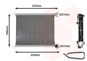 Radiador de calefacción para Citroen C3 PICASSO 2009