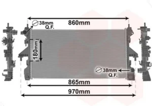 Radiador para Citroen JUMPER 2014, Fiat DUCATO 2014 y Peugeot BOXER 2014