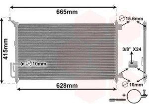 Condensador Nissan Micra/Note para Nissan MICRA K12 2005
