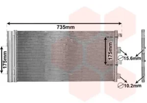 Condensador de aire acondicionado para Dacia DUSTER 2010 y DUSTER 2013