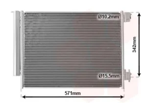 Condensador de aire acondicionado para Dacia JOGGER 2022 y SANDERO 2021, Nissan JUKE 2019 y MICRA K14 2016 y Renault CAPTUR 2019 y CLIO V 2019