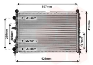 Radiador para Fiat TEMPRA 1990