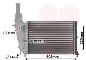 Radiador para Fiat PUNTO 1993
