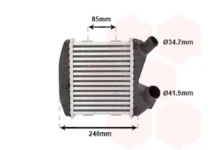 Intercooler para Smart FORTWO 1998 y FORTWO 2002