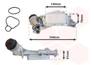 Radiador de aceite para Chevrolet AVEO 2008, AVEO 4P 2006 y CRUZE 2009 y Opel ASTRA H 2004, ASTRA H 2007, ASTRA J 2009, INSIGNIA A 2008, MOKKA 2012, VECTRA C 2005, ZAFIRA B 2005, ZAFIRA B 2008 y ZAFIRA C 2012